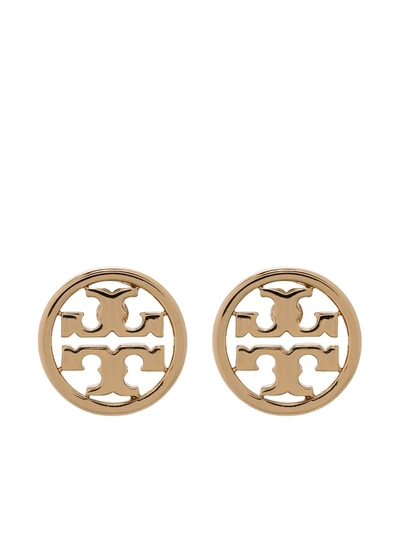 Tory Burch Miller Round Stud Earrings In 720 Gold