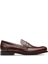 CHURCH'S TUNBRIDGE LEATHER PENNY LOAFERS