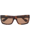 Tom Ford Tortoiseshell Square-frame Sunglasses In Braun