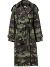 BURBERRY CAMOUFLAGE-PRINT TRENCH COAT