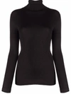 Brunello Cucinelli Roll-neck Cashmere-blend Jumper In Schwarz