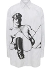 JW ANDERSON TOM OF FINLAND PRINT OVERSIZED SHIRT