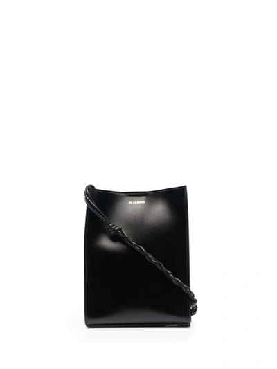 Jil Sander Small Tangle Crossbody Bag In Black