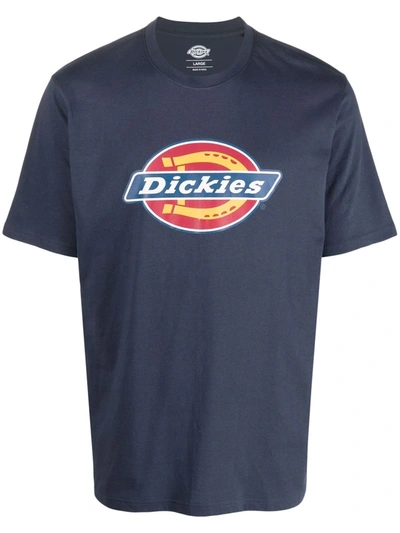 Dickies Construct Logo Print T-shirt In Blau