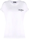 Balmain Ss Flocked Logo Detail T-shirt - Eco Design In White