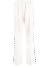 Golden Goose Star-print Trim Straight-leg Track Pants In White