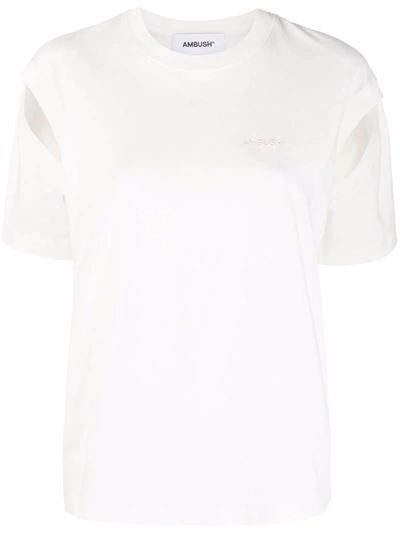Ambush Cut-out Detail T-shirt In 白色
