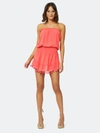 Ramy Brook Marcie Strapless Mini Dress In Flamingo