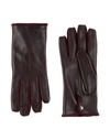 Burberry Gloves In Maroon