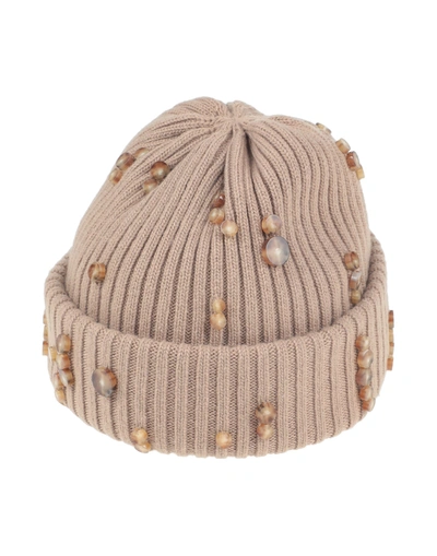 Burberry Hats In Camel