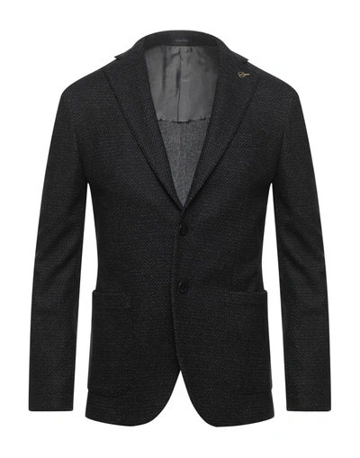 Paoloni Suit Jackets In Black