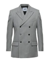 Msgm Suit Jackets In Light Grey