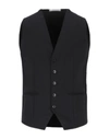 Grey Daniele Alessandrini Vests In Black