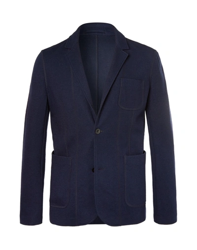 Mr P Suit Jackets In Blue