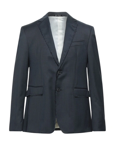 Mauro Grifoni Suit Jackets In Slate Blue