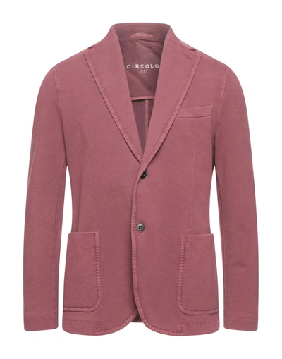 Circolo 1901 Suit Jackets In Pastel Pink