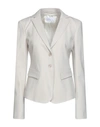 Patrizia Pepe Suit Jackets In Light Grey