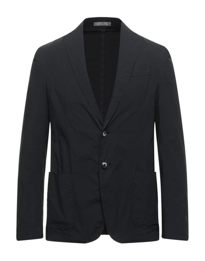 Cc Collection Corneliani Suit Jackets In Steel Grey