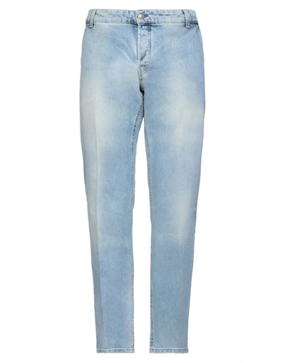 Gabardine Jeans In Blue