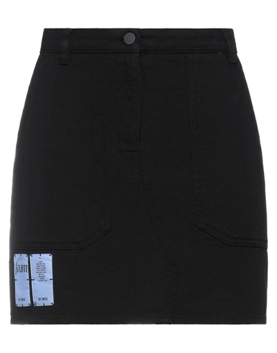 Mcq By Alexander Mcqueen Denim Skirt In Black