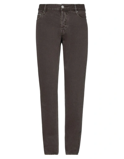 Care Label Jeans In Dark Brown