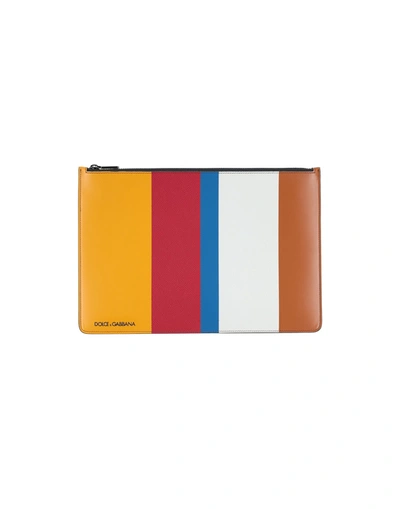 Dolce & Gabbana Document Holders In Ocher