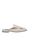 Sergio Rossi Woman Mules & Clogs Ivory Size 5 Leather