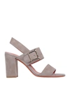Santoni Sandals In Grey