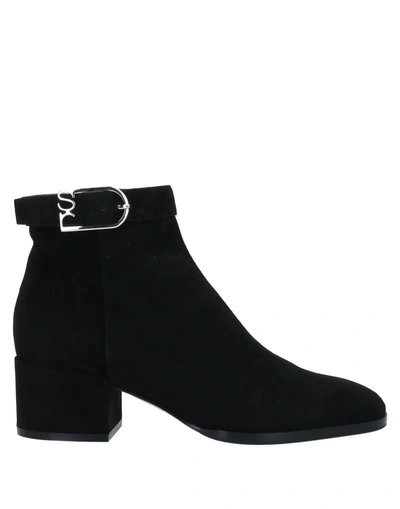 SERGIO ROSSI SERGIO ROSSI WOMAN ANKLE BOOTS BLACK SIZE 5.5 LEATHER,17004287SD 3