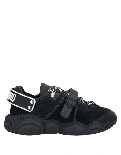 Moschino Men's  Black Polyester Sneakers