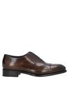 Santoni Man Lace-up Shoes Burgundy Size 11.5 Soft Leather In Brown