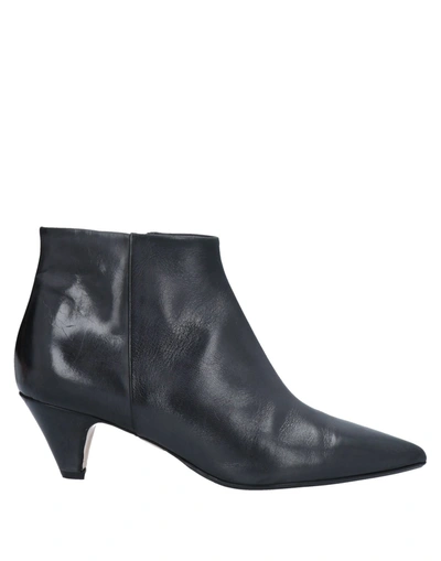 By A. Ankle Boots In Steel Grey