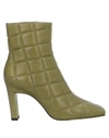 Lola Cruz Ankle Boots In Military Green