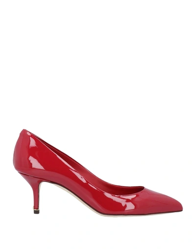 Dolce & Gabbana Pumps In Brick Red