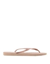 Havaianas Toe Strap Sandals In Beige