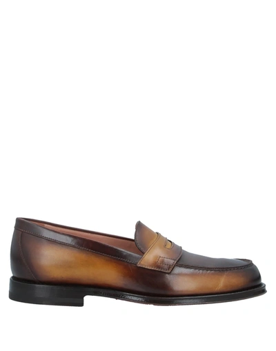 Santoni Loafers In Brown