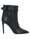 PATRIZIA PEPE PATRIZIA PEPE WOMAN ANKLE BOOTS BLACK SIZE 9 CALFSKIN,17073467KX 7