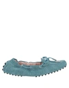 TOD'S TOD'S HAPPY MOMENTS BY ALBER ELBAZ WOMAN LOAFERS PASTEL BLUE SIZE 6 SOFT LEATHER,17077464LM 10