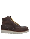 Docksteps Ankle Boots In Dark Brown