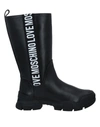 LOVE MOSCHINO LOVE MOSCHINO WOMAN BOOT BLACK SIZE 7 SOFT LEATHER, TEXTILE FIBERS,17080238BF 3