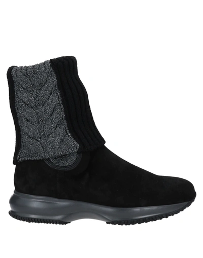 Hogan Ankle Boots In Black