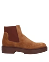 Santoni Ankle Boots In Camel