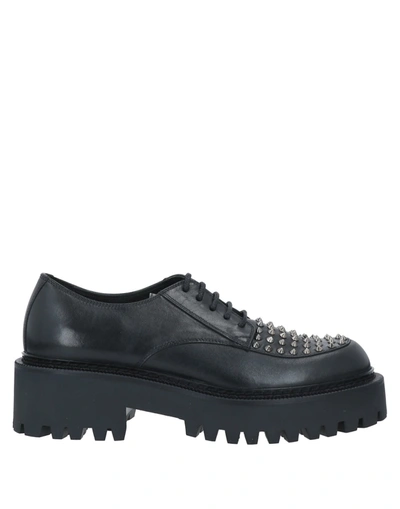 Vic Matie Lace-up Shoes In Black