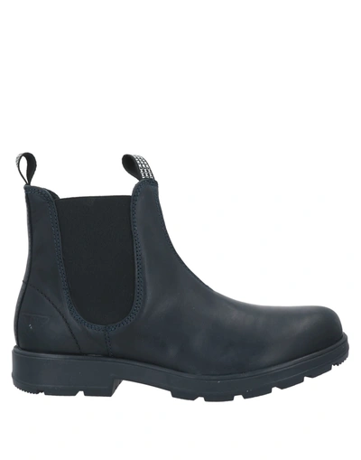 Docksteps Ankle Boots In Dark Blue