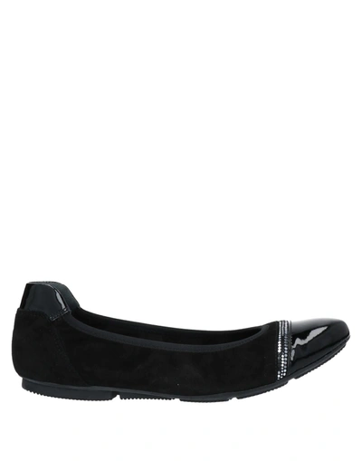 Hogan Woman Ballet Flats Black Size 5.5 Soft Leather