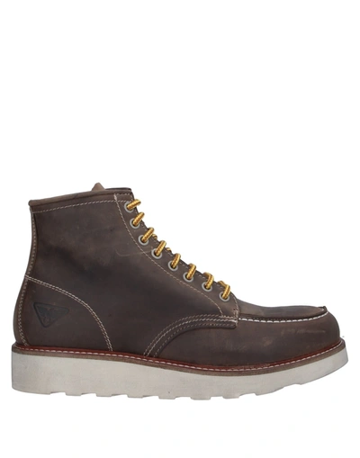 Docksteps Ankle Boots In Khaki