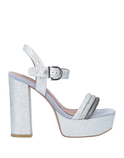 Luciano Barachini Sandals In Silver