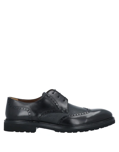 A.testoni Lace-up Shoes In Black