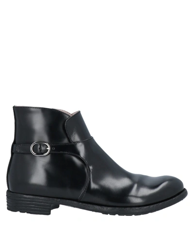 Officine Creative Italia Ankle Boots In Black