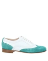 MORESCHI MORESCHI WOMAN LACE-UP SHOES EMERALD GREEN SIZE 7 SOFT LEATHER,17083907GM 11